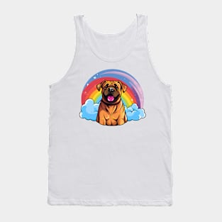 Cute Boerboel Rainbow Cloud Kawaii Dog Happy Puppy Tank Top